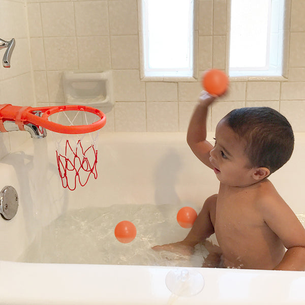 Bath Toy Basketball Hoop & Balls Set for Boys and Girls